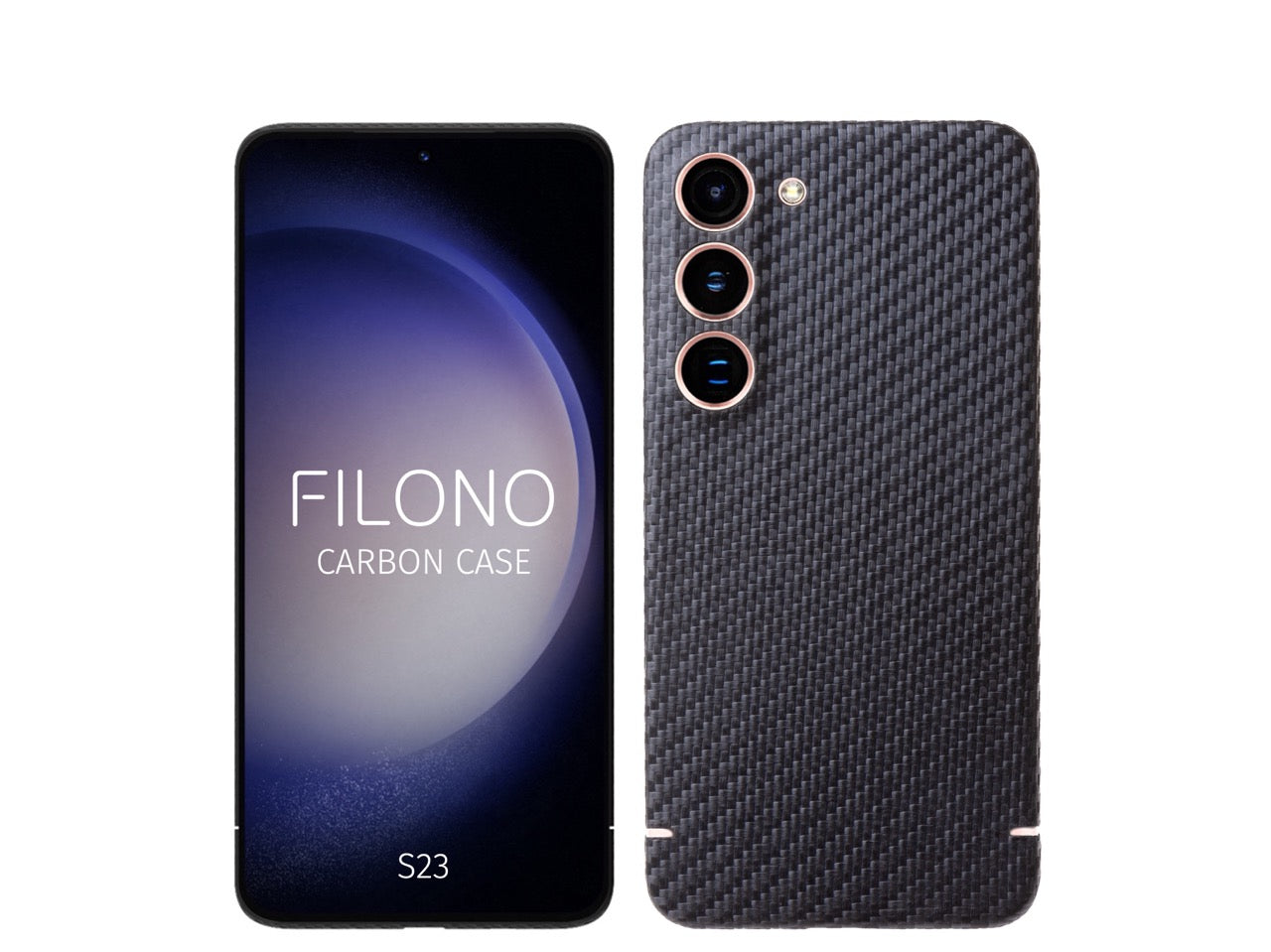 Carbon Hülle Samsung Galaxy S23 ultradünn