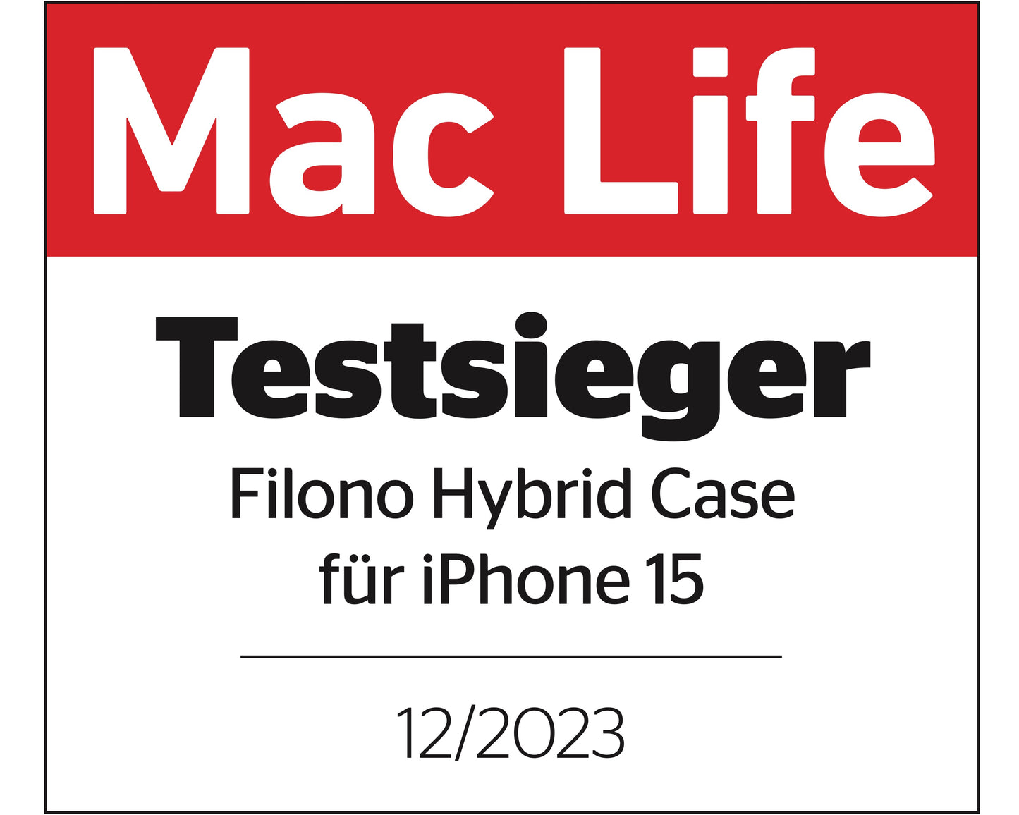 Testsieger iPhone 15 Pro Hülle - Hybrid Case Filono