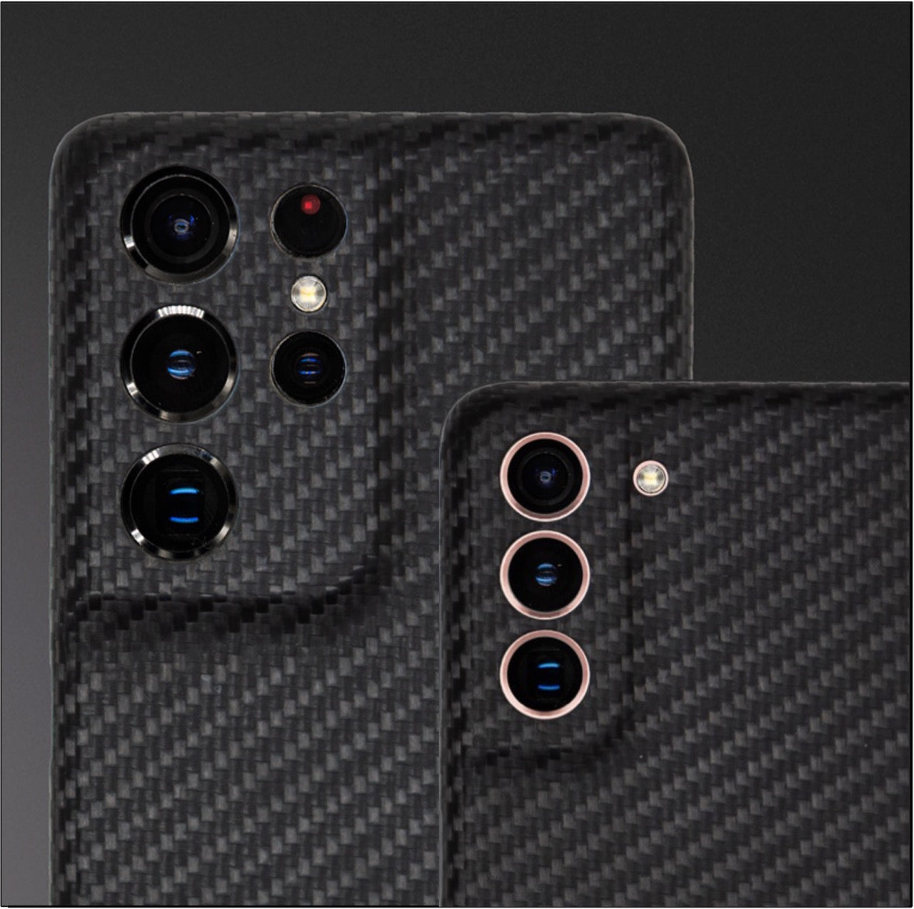 Carbonhülle Galaxy S22 mit Einzel-Kamera-Schutz