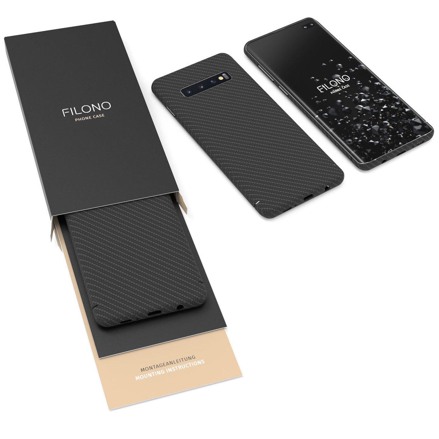 Samsung Galaxy S10 Plus Carbon Case Filono